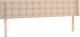 vidaXL Κεφαλάρι κρεβατιού με LED, cappuccino, 163x16x78/88 εκ., οικοδερμα
