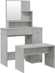 vidaXL Zestaw με τουαλέτα, γκρι σκυροδέματος, 86,5 x 35 x 136 cm