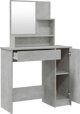 vidaXL Zestaw με τουαλέτα, γκρι σκυροδέματος, 86,5 x 35 x 136 cm