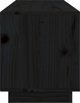 vidaXL vidaXL Szafka pod TV, czarna, 105x34x40 cm, lite drewno sosnowe