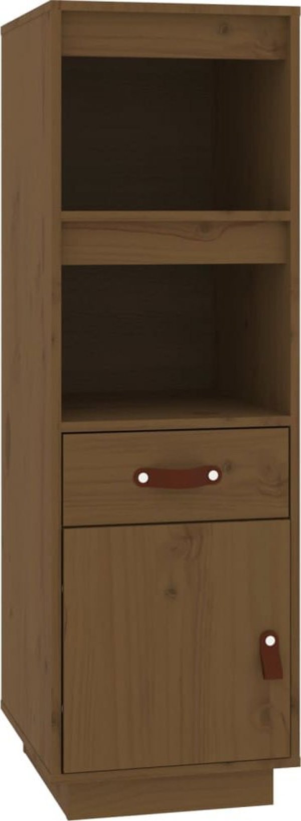 vidaXL Regal, μελί καφέ, 34x40x108,5 cm από μασίφ πεύκο