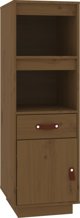 vidaXL Regal, μελί καφέ, 34x40x108,5 cm από μασίφ πεύκο