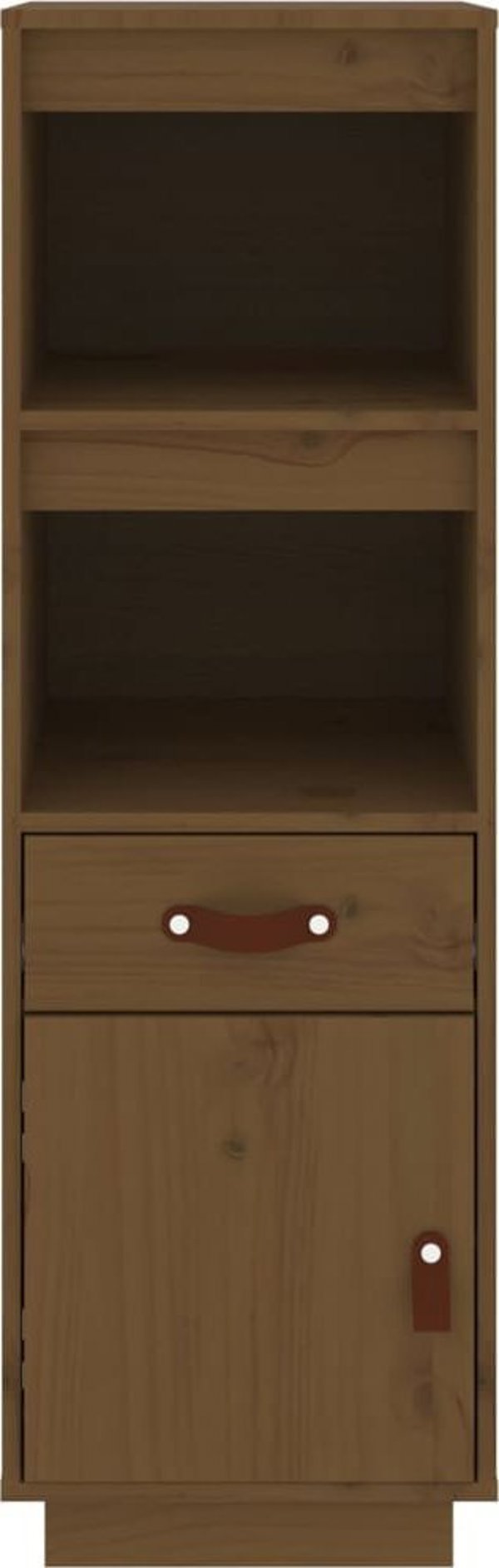 vidaXL Regal, μελί καφέ, 34x40x108,5 cm από μασίφ πεύκο