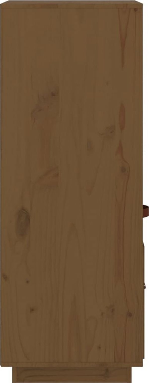 vidaXL Regal, μελί καφέ, 34x40x108,5 cm από μασίφ πεύκο
