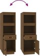 vidaXL Regal, μελί καφέ, 34x40x108,5 cm από μασίφ πεύκο