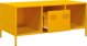 vidaXL Stolik kawowy, musztarda, 101,5x50x43,5 , stal