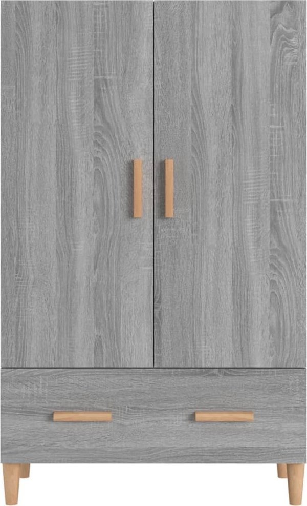 vidaXL Ντουλάπι, γκρι δρυς Σονόμα, 70x31x115 εκ., ξυλοπολυμερές υλικό