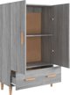 vidaXL Ντουλάπι, γκρι δρυς Σονόμα, 70x31x115 εκ., ξυλοπολυμερές υλικό