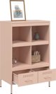 vidaXL Ντουλάπι, ροζ, 68x39x101,5 εκ., από χάλυβα