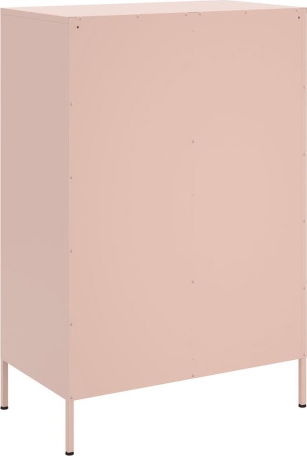 vidaXL Ντουλάπι, ροζ, 68x39x101,5 εκ., από χάλυβα