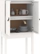 vidaXL Ντουλάπι, Λευκό, 60x40x120 εκ., Μασίφ Ξύλο Πεύκου