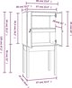 vidaXL Ντουλάπι, Λευκό, 60x40x120 εκ., Μασίφ Ξύλο Πεύκου
