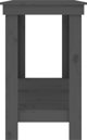vidaXL Πάγκος εργασίας γκρι 140x50x80 εκ., φυσικό πεύκο