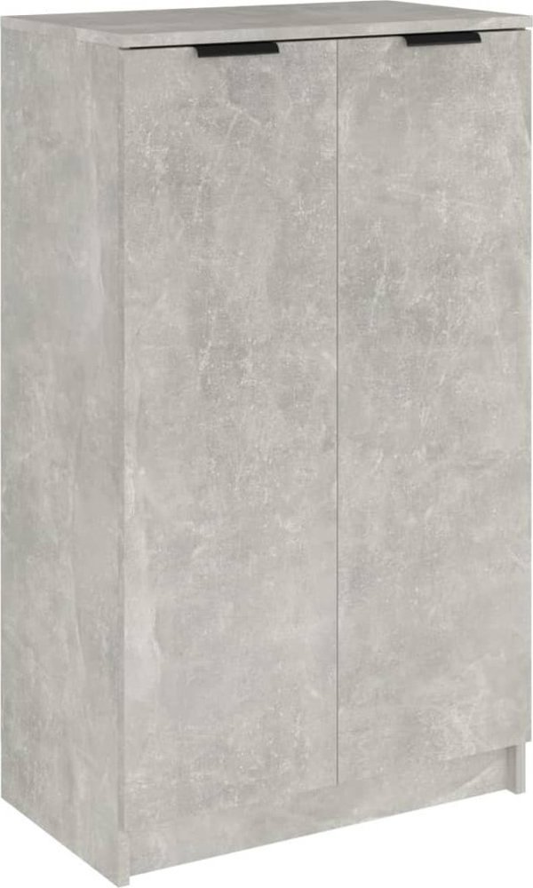 vidaXL Παπουτσοθήκη γκρι μπετόν 59x35x100 cm