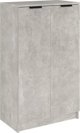vidaXL Παπουτσοθήκη γκρι μπετόν 59x35x100 cm
