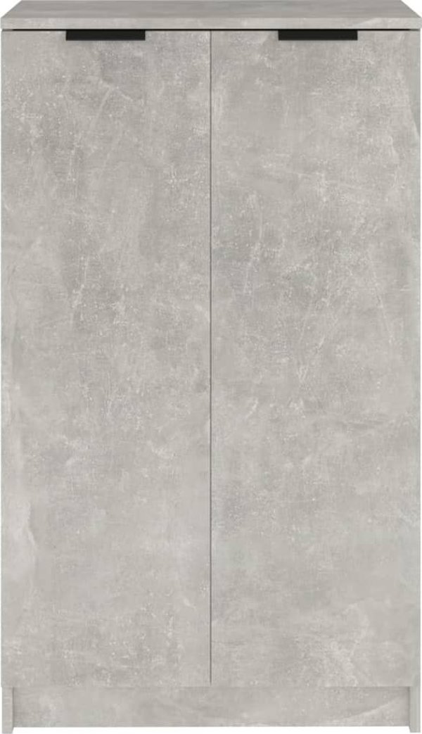 vidaXL Παπουτσοθήκη γκρι μπετόν 59x35x100 cm