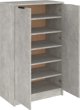vidaXL Παπουτσοθήκη γκρι μπετόν 59x35x100 cm