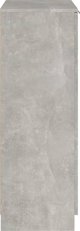 vidaXL Παπουτσοθήκη γκρι μπετόν 59x35x100 cm