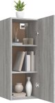 vidaXL Επιτοίχια ντουλάπα, γκρι δρυς Σονομα, 34,5x34x90 εκ.