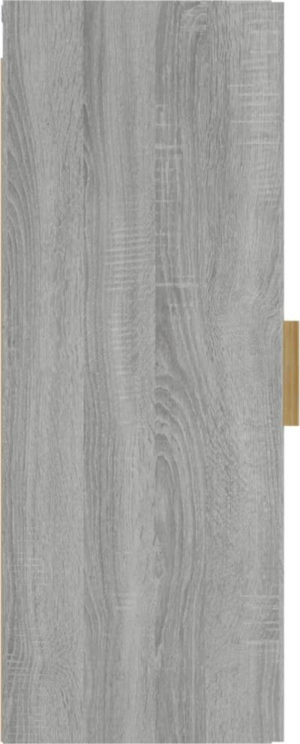 vidaXL Επιτοίχια ντουλάπα, γκρι δρυς Σονομα, 34,5x34x90 εκ.