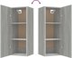 vidaXL Επιτοίχια ντουλάπα, γκρι δρυς Σονομα, 34,5x34x90 εκ.
