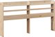 vidaXL Rama κρεβατιού με προσκέφαλο, 140x190 cm, μασίφ πεύκο