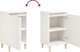 vidaXL Κομοδίνο υψηλής γυαλάδας σε λευκό, 40x35x70 εκ.