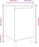 vidaXL Κομοδίνο υψηλής γυαλάδας σε λευκό, 40x35x70 εκ.