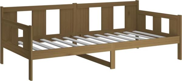 vidaXL καναπές κρεβάτι μελιτζανί από πεύκο 90x190 cm