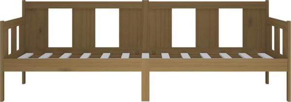 vidaXL καναπές κρεβάτι μελιτζανί από πεύκο 90x190 cm