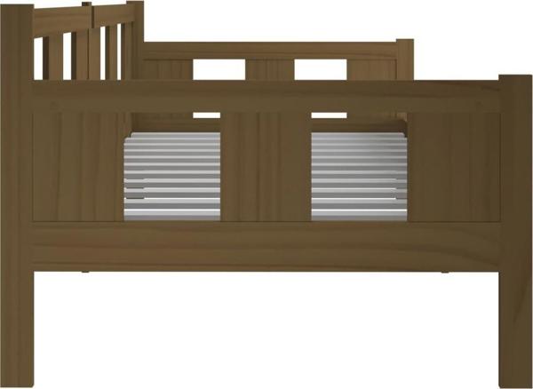 vidaXL καναπές κρεβάτι μελιτζανί από πεύκο 90x190 cm