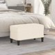 vidaXL Πάγκος κρεμ 70x35x41 εκ., επενδεδυμένος με βελούδο