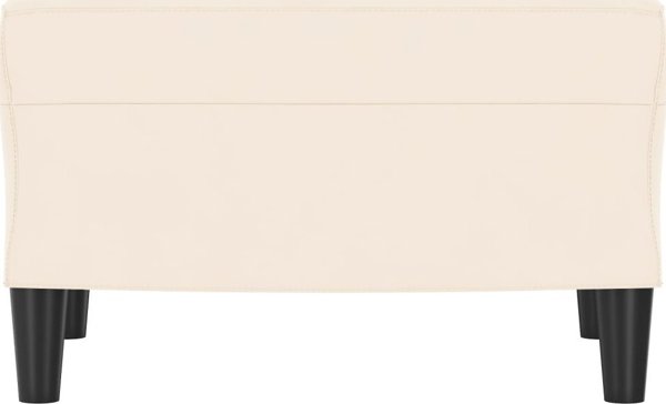 vidaXL Πάγκος κρεμ 70x35x41 εκ., επενδεδυμένος με βελούδο