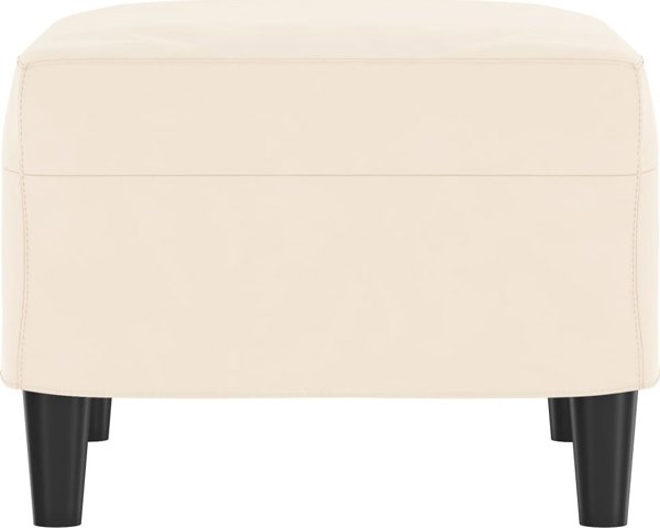 vidaXL Πάγκος κρεμ 70x35x41 εκ., επενδεδυμένος με βελούδο