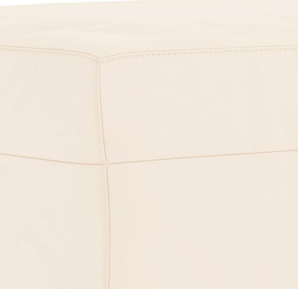vidaXL Πάγκος κρεμ 70x35x41 εκ., επενδεδυμένος με βελούδο