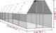vidaXL Εξωτερικό κλουβί για κοτόπουλα, 2x12x2 m, γαλβανισμένος χάλυβας