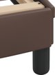 vidaXL Κρεβάτι με στρώμα καφέ 140x200 εκ. με τεχνητό δέρμα