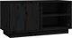vidaXL vidaXL Szafka pod TV, czarna, 80x35x40,5 cm, lite drewno sosnowe