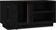 vidaXL vidaXL Szafka pod TV, czarna, 80x35x40,5 cm, lite drewno sosnowe