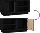 vidaXL vidaXL Szafka pod TV, czarna, 80x35x40,5 cm, lite drewno sosnowe