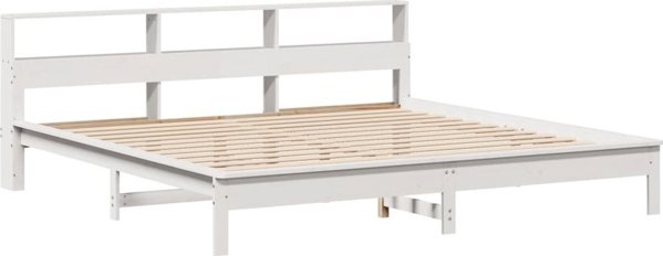 vidaXL Κορμός Κρεβατιού Λευκός 180x200 εκ. από Αληθινό Πεύκο