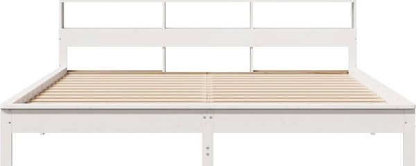 vidaXL Κορμός Κρεβατιού Λευκός 180x200 εκ. από Αληθινό Πεύκο