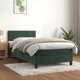 vidaXL Lodzko kontynentalne z materacem zielone aksamit 100x200cm
