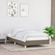 vidaXL Rama lozka kolor taupe 80x200 cm tapicerowana tkanina