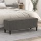 vidaXL Λαβή, σκουρόχρωμη γκρι, 100x35x41 εκ, επενδυμένη με βελούδο