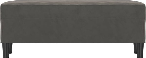 vidaXL Λαβή, σκουρόχρωμη γκρι, 100x35x41 εκ, επενδυμένη με βελούδο