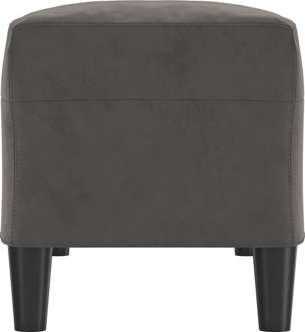 vidaXL Λαβή, σκουρόχρωμη γκρι, 100x35x41 εκ, επενδυμένη με βελούδο