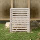vidaXL Κομποστοποιητής, λευκός, 82,5x82,5x99,5 cm, ξύλο πεύκου