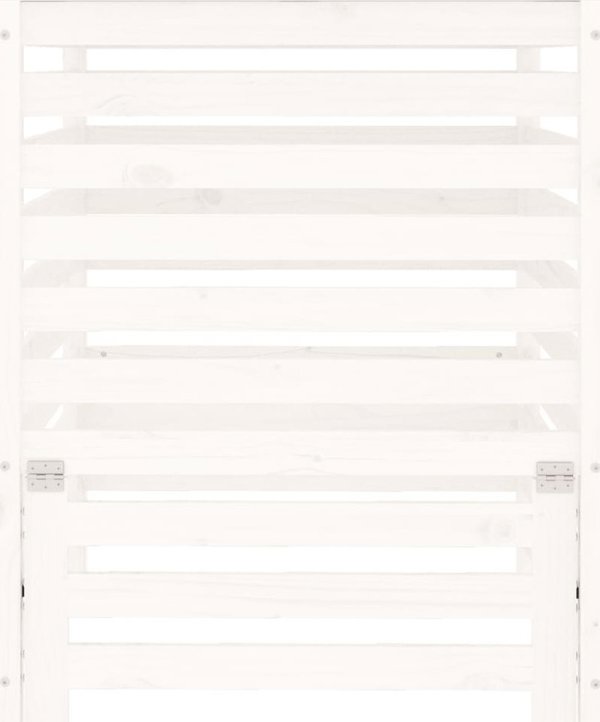 vidaXL Κομποστοποιητής, λευκός, 82,5x82,5x99,5 cm, ξύλο πεύκου
