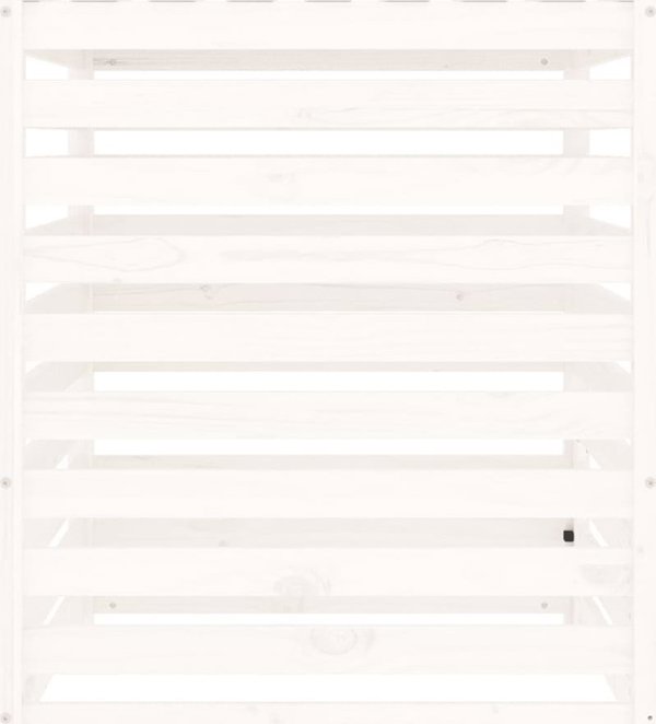 vidaXL Κομποστοποιητής, λευκός, 82,5x82,5x99,5 cm, ξύλο πεύκου